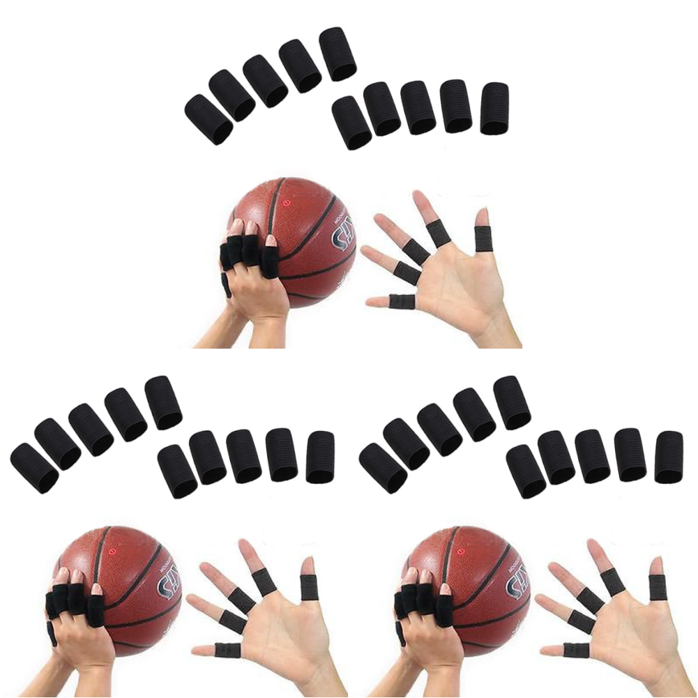 thumbnail image 2 of 10 Uds Soporte para Artritis Protector Dedo Elástico Baloncesto Voleibol Deporte Al Aire Libre, 2 of 2