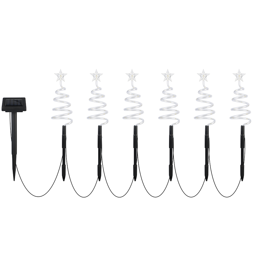 thumbnail image 2 of Luces Solares en Espiral para Navidad Con Adorno Patio Porche Exterior, 2 of 10