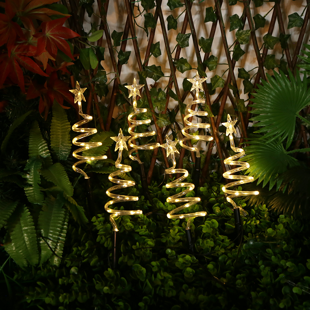 thumbnail image 4 of Luces Solares en Espiral para Navidad Con Adorno Patio Porche Exterior, 4 of 10