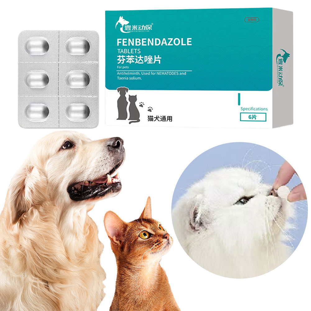 thumbnail image 2 of Medicina Antiparasitaria Interna Tabletas Fenbendazol Portátiles Útiles para Y Gatos, 2 of 10