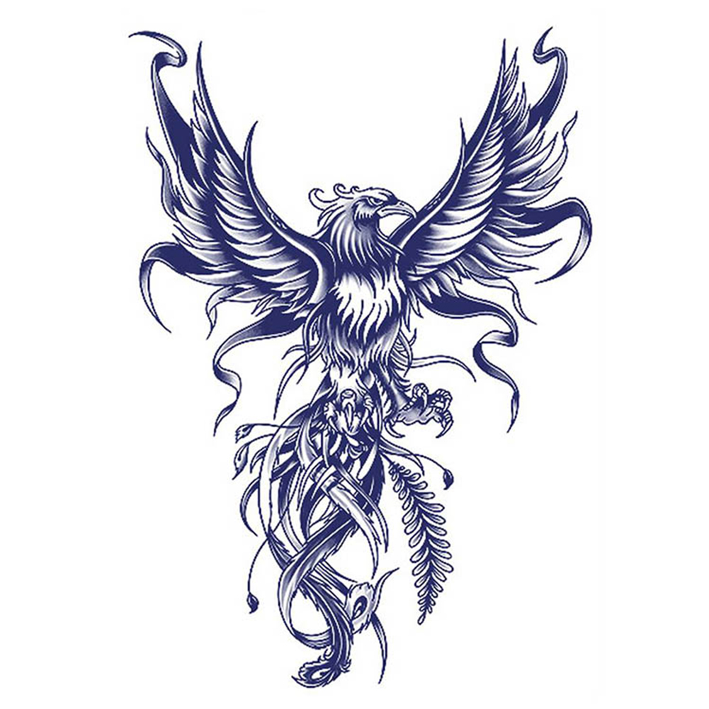 thumbnail image 2 of Etiqueta Engomada del Tatuaje Btafrte la espalda Completa Semipermanente Serie Animal 480*340mm, 2 of 10