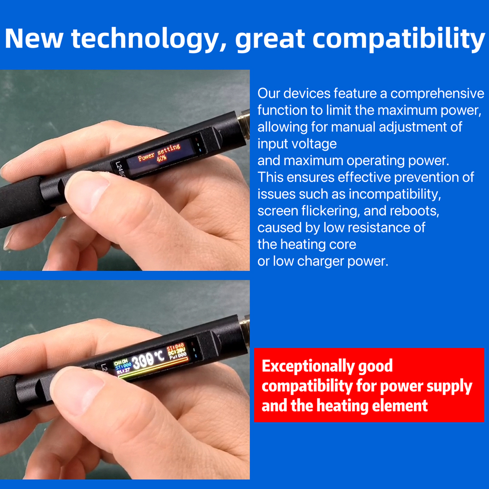 thumbnail image 4 of PD100W Temperatura Ajustable Del Soldador Eléctrico Digital (L210C), 4 of 10