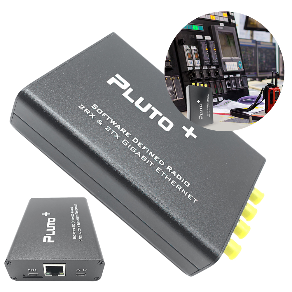 thumbnail image 1 of Software receptor radio SDR definida por PLUTO+ ADC/DAC AD9363 70MHz-6GHZ 2 RX y 2TX Gigabit Ethernet, 1 of 10