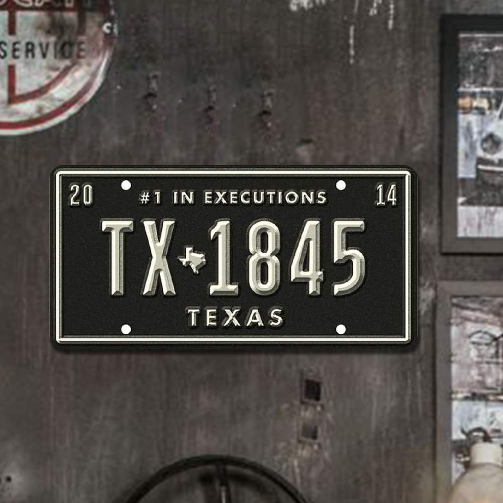 thumbnail image 4 of Licencia Placa Metal Vintage Pintura Hierro Rectangular Arte Pared Del 30x15cm, 4 of 10