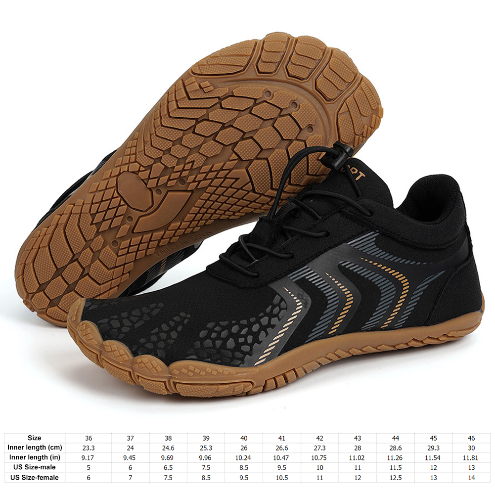 thumbnail image 5 of (Modelo personalizado) [BY-002] Zapatos playa para hombre y mujer antideslizantes secado rápido para exteriores (Negro naranja 38), 5 of 10