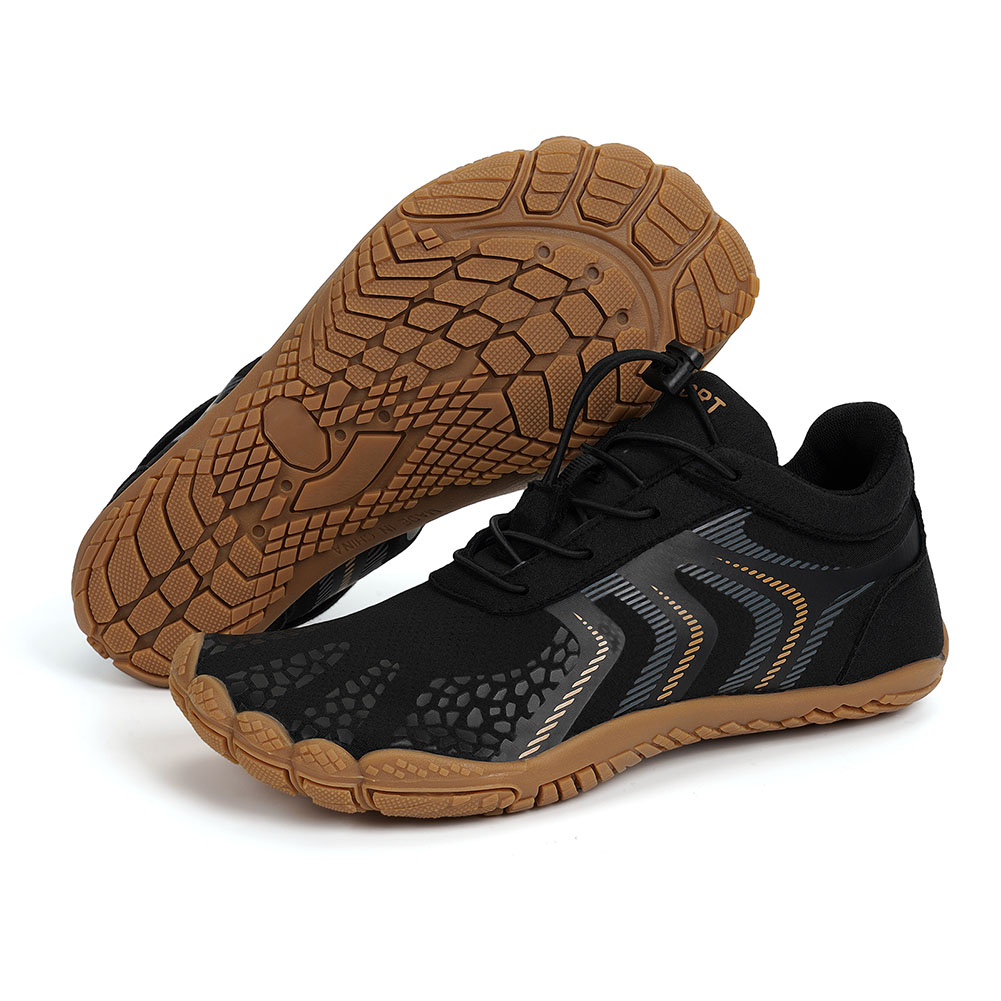 thumbnail image 3 of (Modelo personalizado) [BY-002] Zapatos playa para hombre y mujer antideslizantes secado rápido para exteriores (Negro naranja 38), 3 of 10