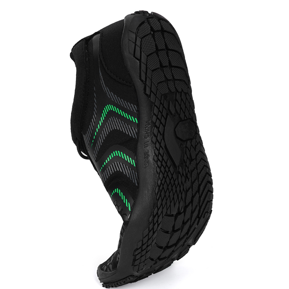 thumbnail image 4 of (Modelo personalizado) [BY-002] Zapatos playa para hombre y mujer antideslizantes secado rápido para exteriores (Negro verde 39), 4 of 10