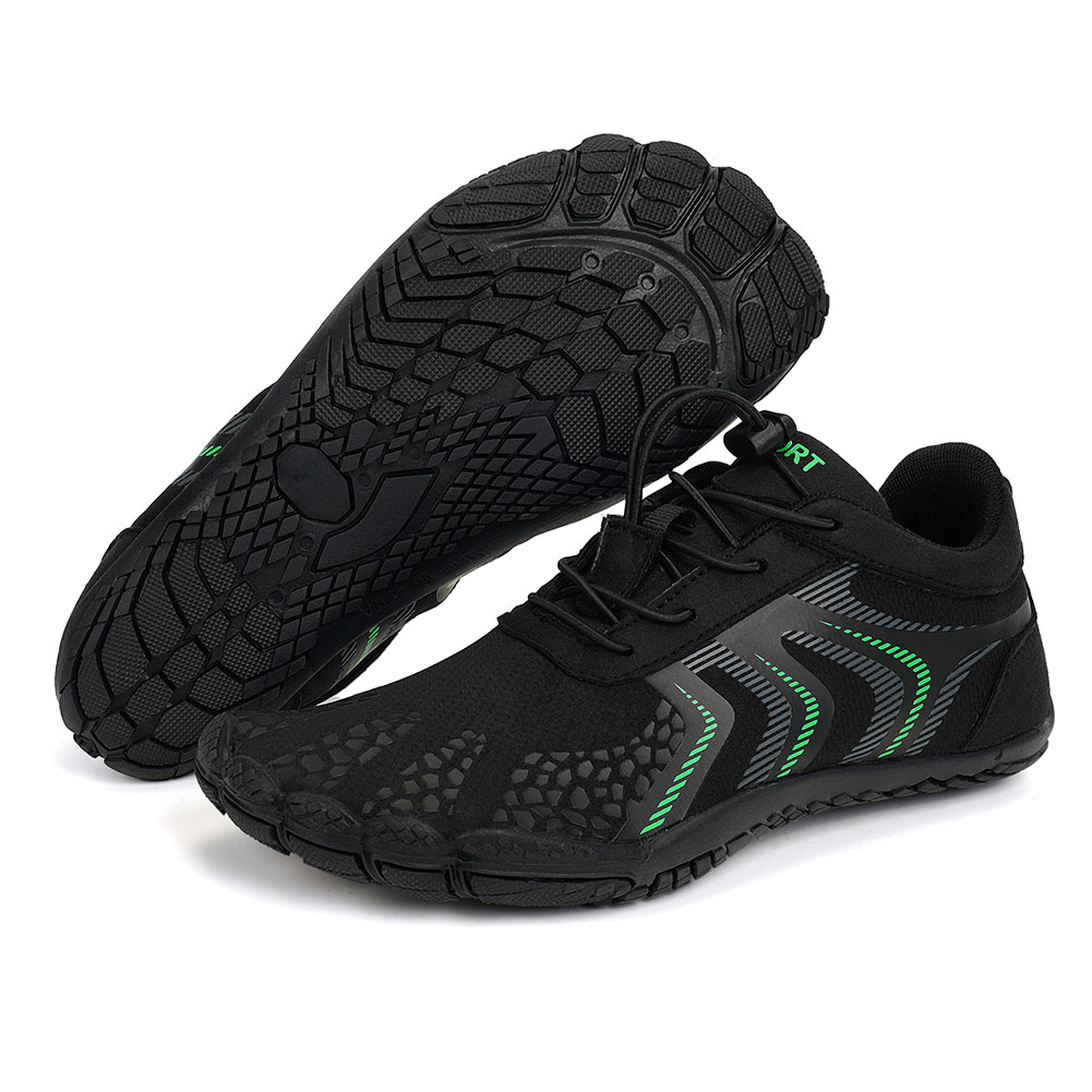 thumbnail image 3 of (Modelo personalizado) [BY-002] Zapatos playa para hombre y mujer antideslizantes secado rápido para exteriores (Negro verde 39), 3 of 10