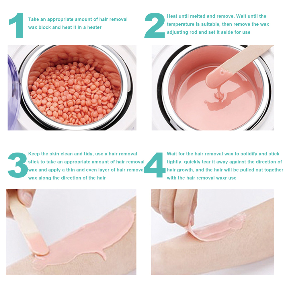 thumbnail image 3 of Frijoles Cera Dura Depilatoria 100 G Corporal para Hombres Y Mujeres (fresa), 3 of 6