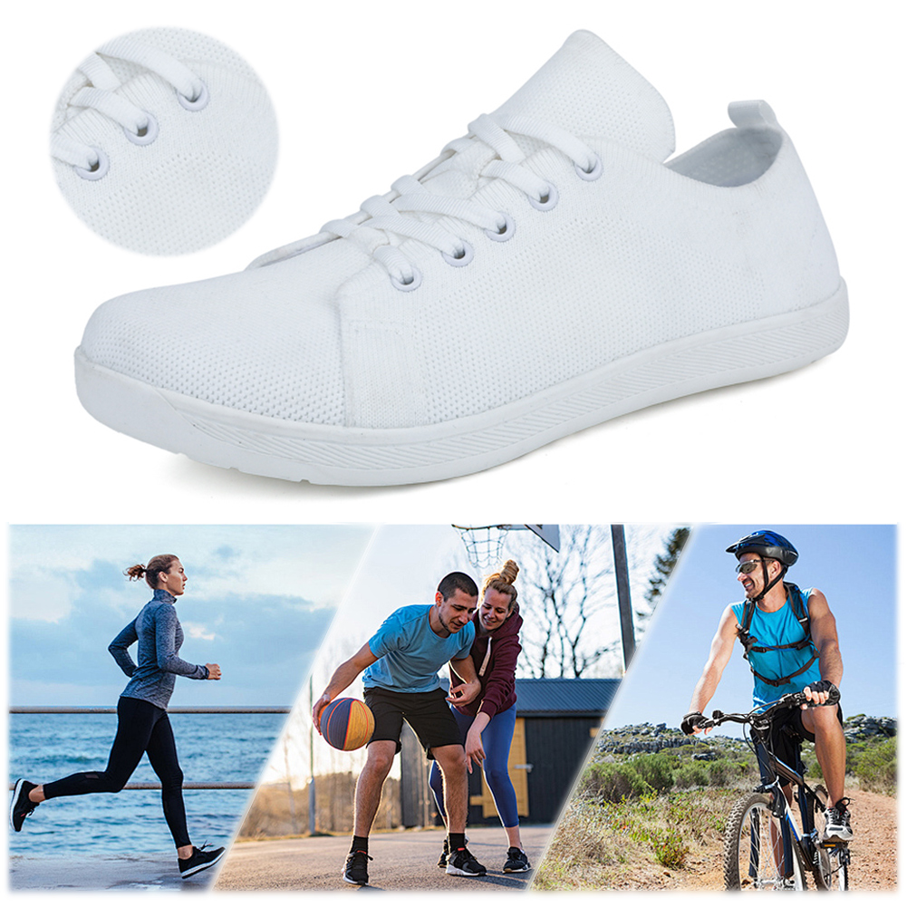 thumbnail image 2 of Zapatos Punta Ancha Calzado Deportivo Casual para Correr Zapatos Horma Ancha Antideslizantes para Ciclismo Zapatos para (666 Blanco 40), 2 of 10