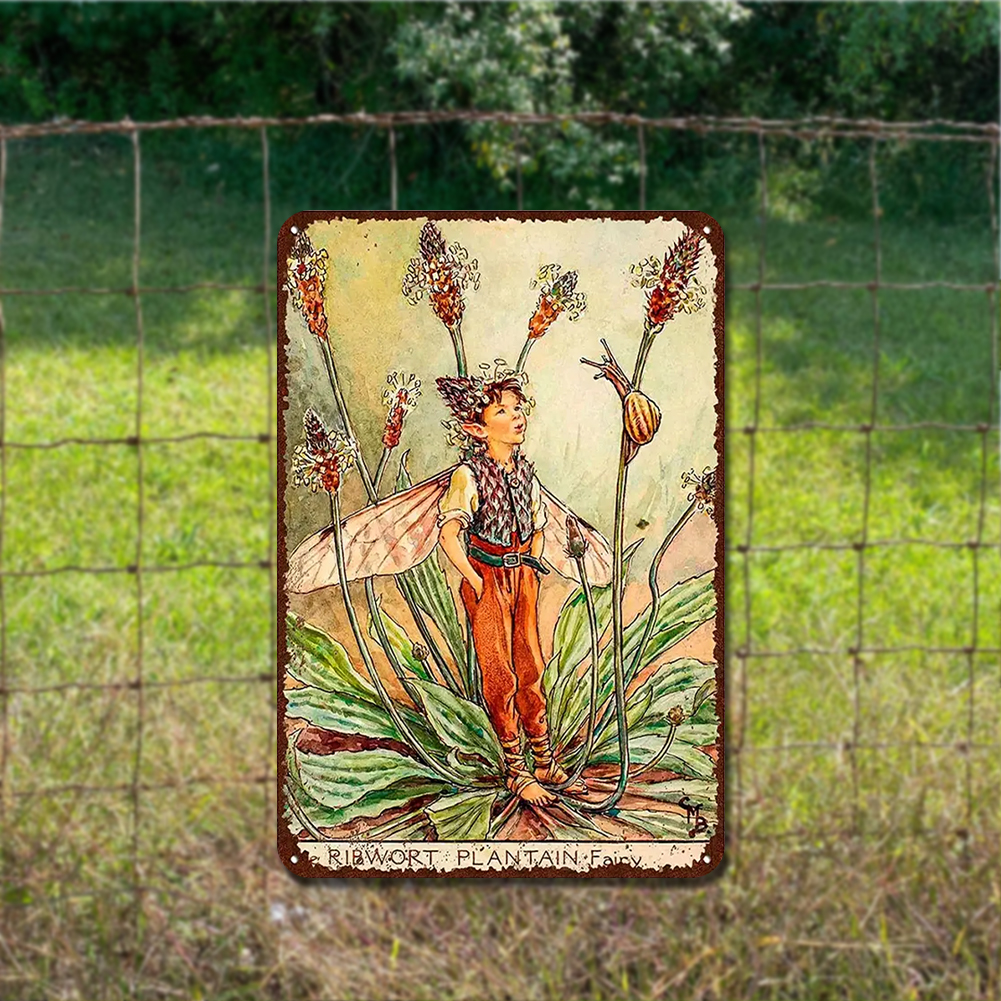 thumbnail image 4 of Rectangular Hojalata Wdftyju 20*30 Cm Plano Serie Personajes Hadas Plátano Acanalado, 4 of 10