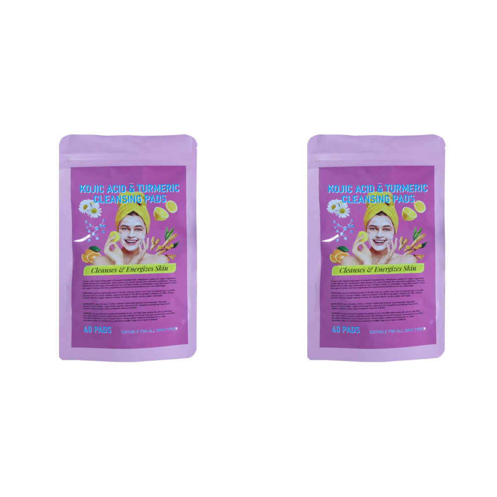 thumbnail image 2 of Almohadillas Limpiadoras Cúrcuma Y Ácido Kójico 40 Uds. Exfoliantes Desobstruyen Los Poros para La Cara El Cuerpo, 2 of 7