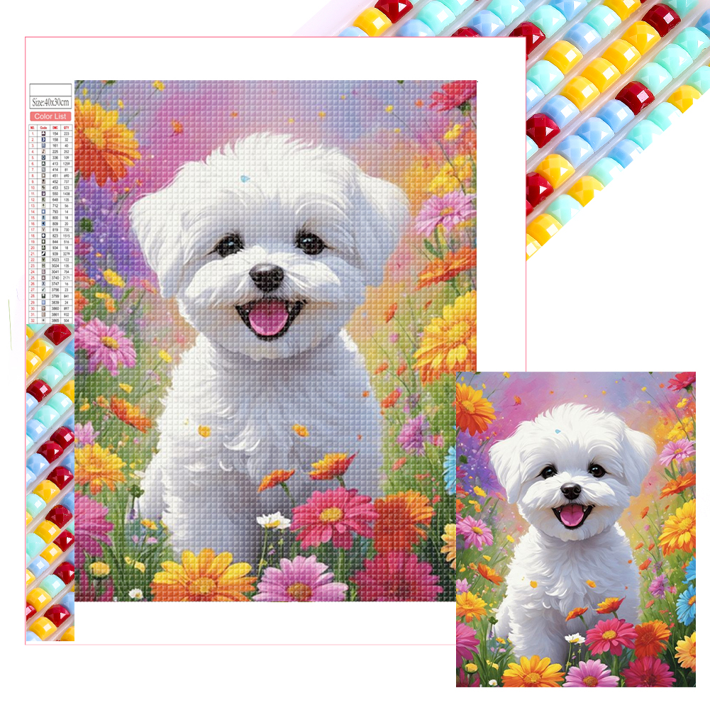 thumbnail image 2 of 5D DIY Kit Con Cuentas Cuadradas Completas Pared Del Arte 45x45cm, 2 of 10