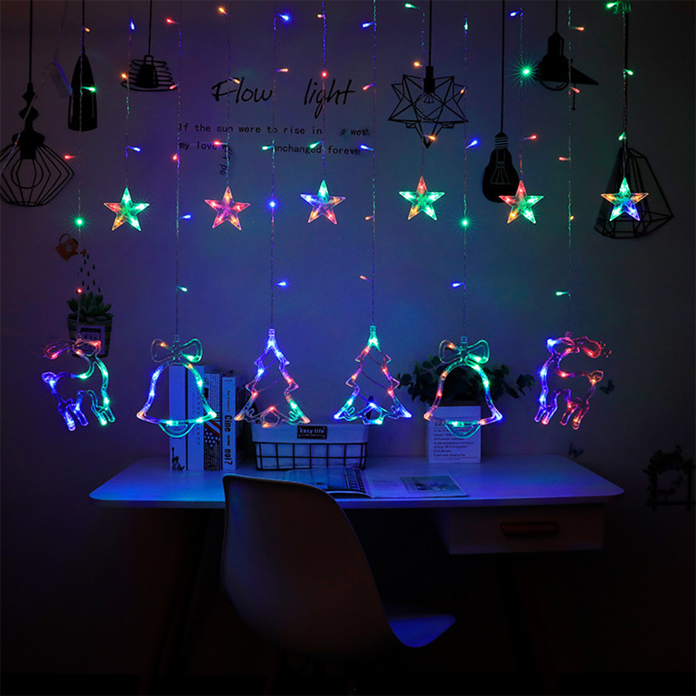 thumbnail image 4 of Lámpara Ventana Navideña 8 Modos para Interior Fiesta Nuevo Navidad, 4 of 10