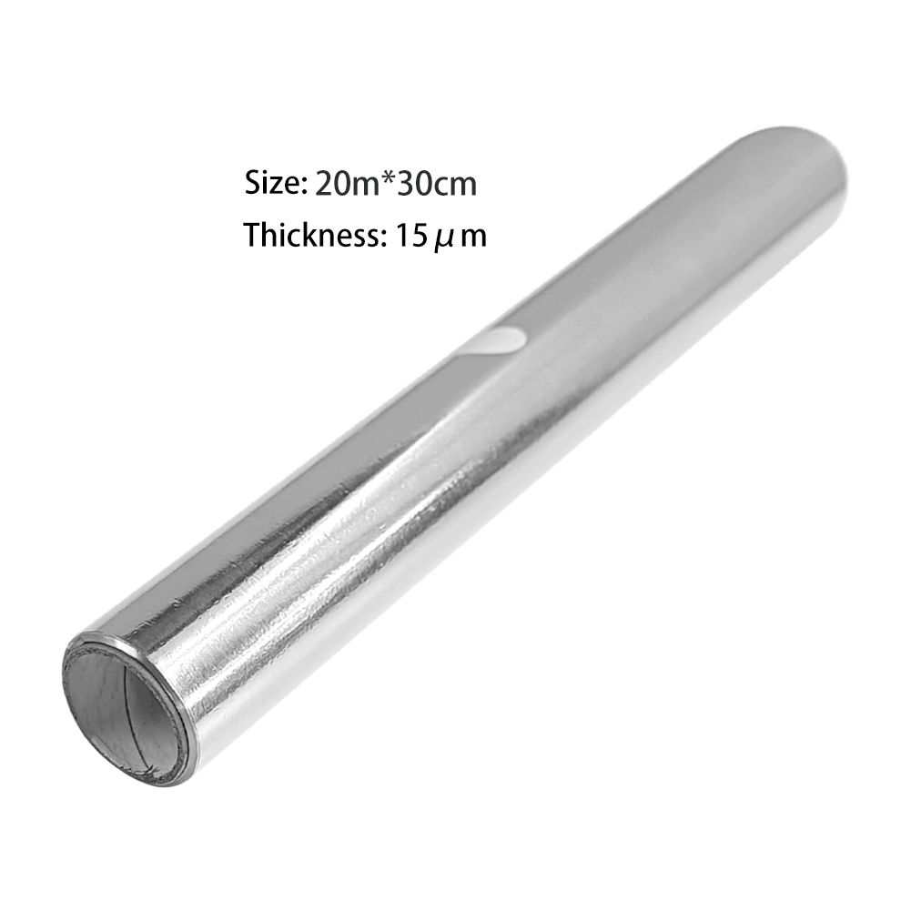 thumbnail image 2 of Papel Aluminio Grueso Desechable Rollo Papel Aluminio Alimentaria para El Horno Papel Aluminio para Hornear Lata para Barbacoa (20m*30cm*0.001mm), 2 of 2