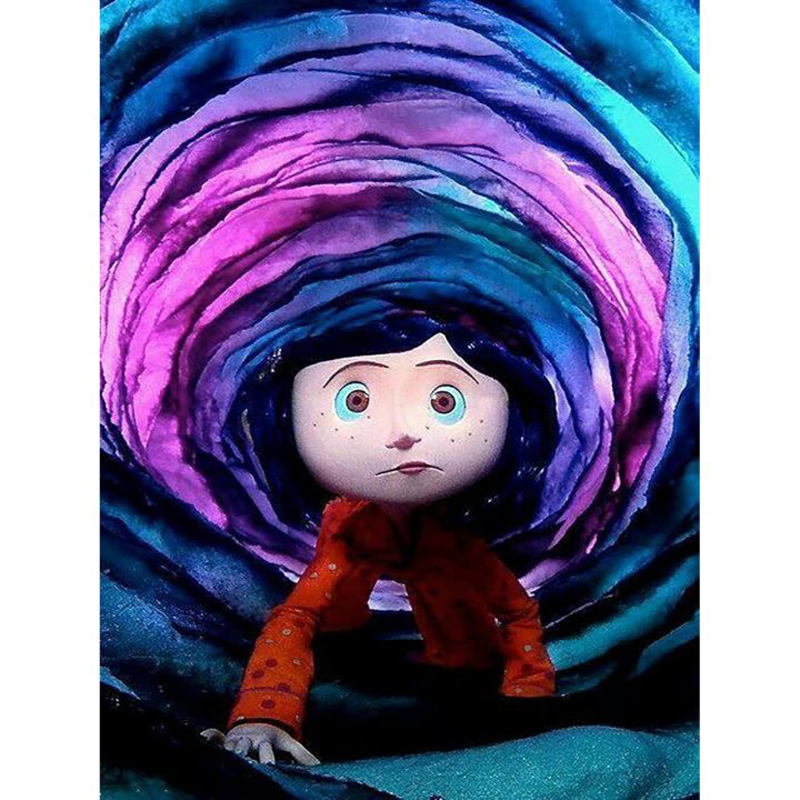 thumbnail image 2 of Sz5606 Lleno Diamantes Serie Personajes Niña Túnel Misterioso Resina Diamante 30 * 40 Cm, 2 of 2