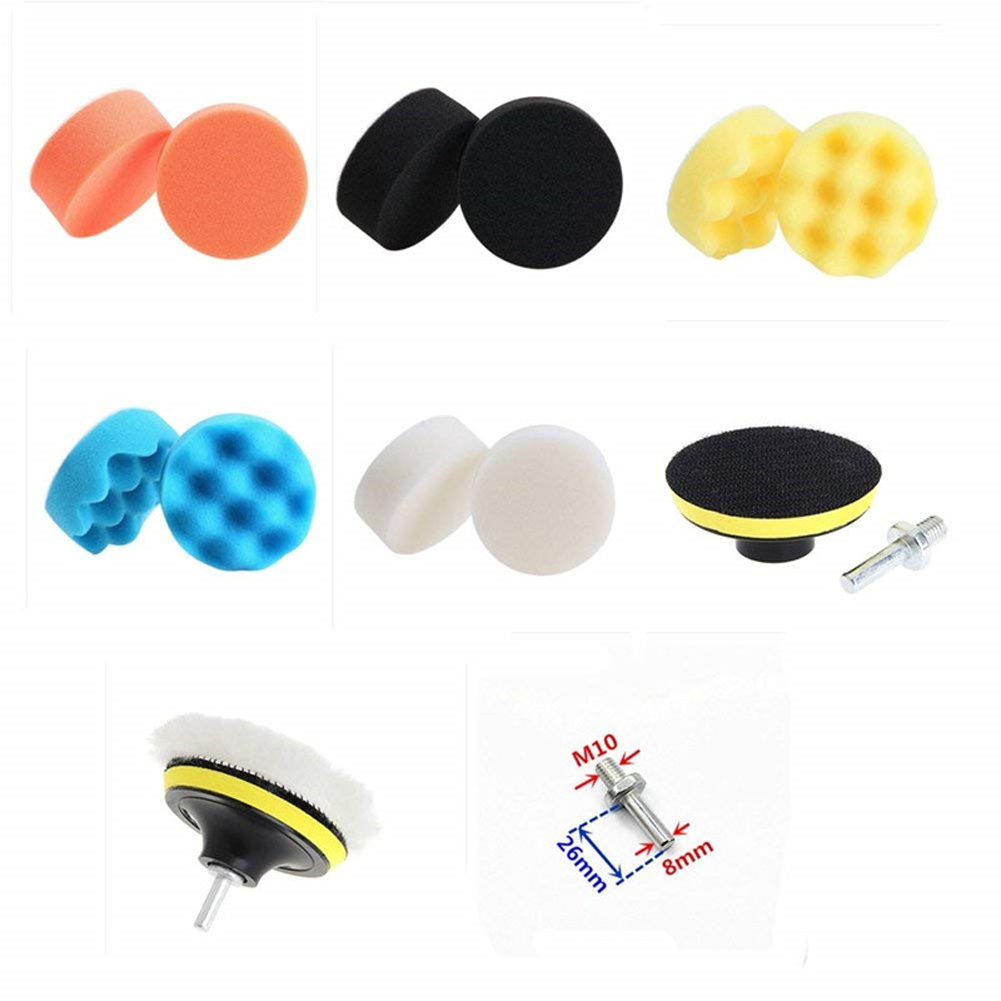 thumbnail image 5 of Kit Almohadillas Pulidoras para Coche 22 Uds. 3 Pulgadas Pulidor Pulido Reutilizable Lavable, 5 of 7