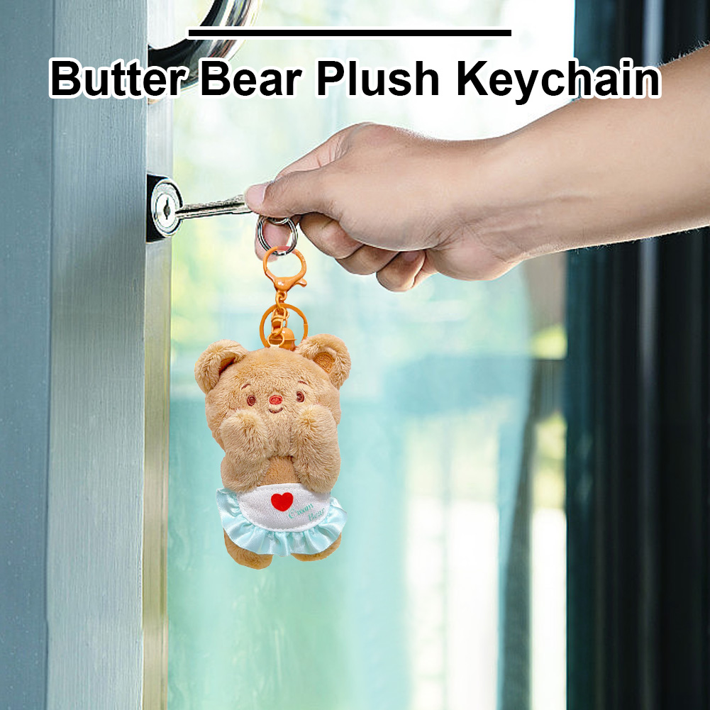 thumbnail image 4 of Llavero Con Forma Animal Kawaii Wdftyju Oso Peluche Lindo Para Bolso Mochila Y Coche, 4 of 10