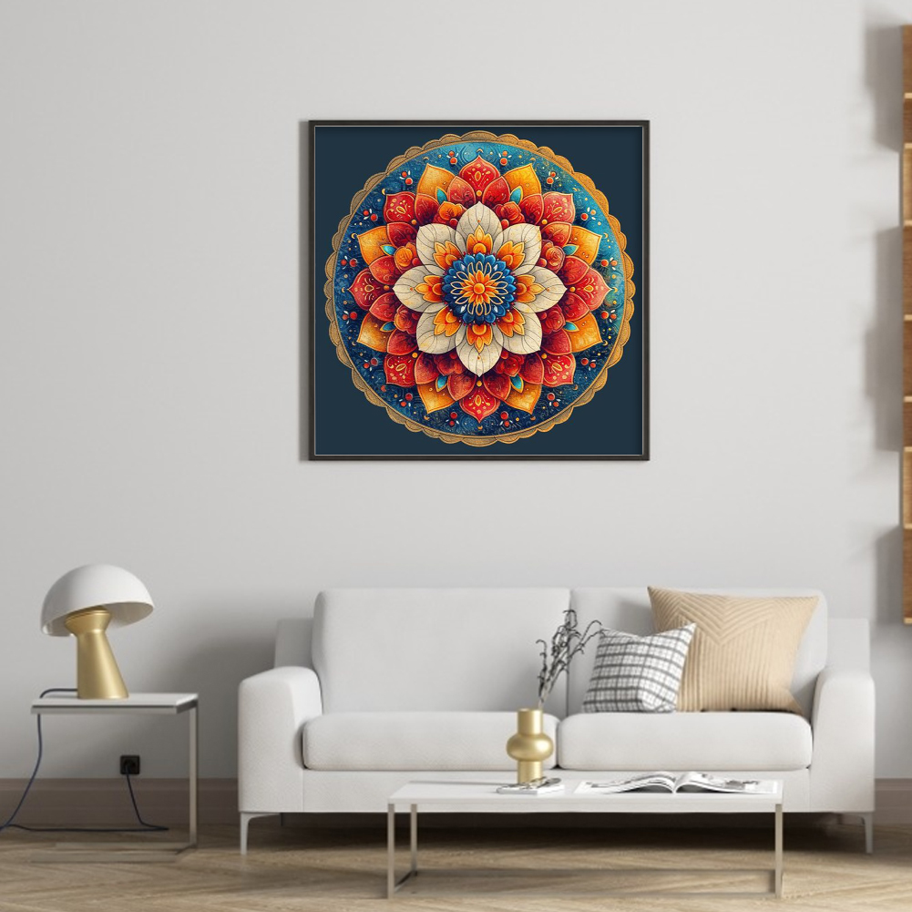 thumbnail image 4 of Kit Punto Cruz Circular Impreso Hilo Algodón Ecológico Bordado 11CT 50x50cm, 4 of 10