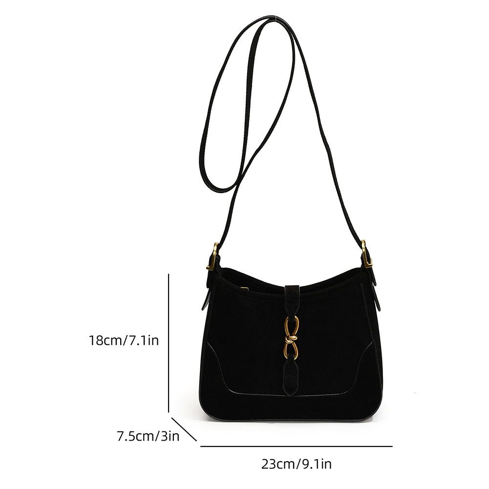 thumbnail image 4 of Bolso Tipo Cartera Retro Axila Con Nicho Francés Cuero para Mujer Messe Moderno Y Alta Gama (), 4 of 10