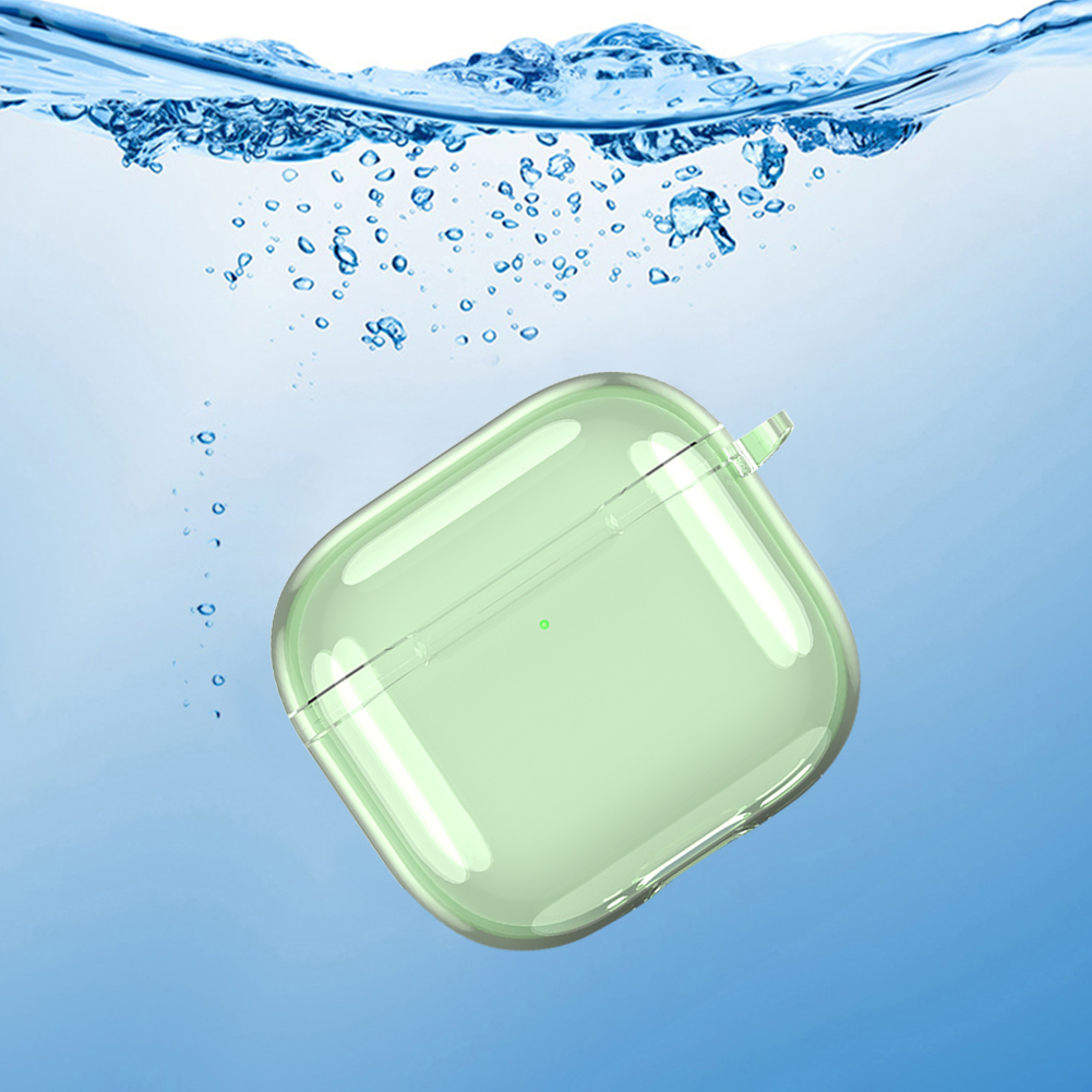 thumbnail image 4 of Funda transparente Wdftyju para Airpods 4 (2024) Verde, 4 of 10