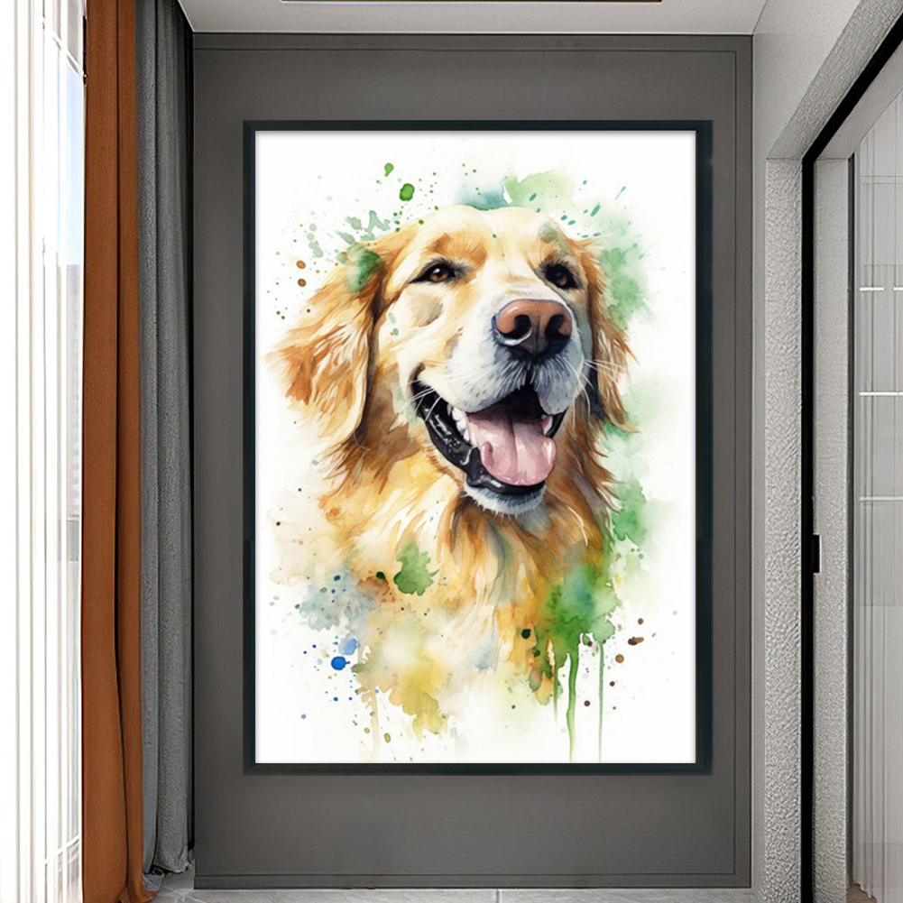 thumbnail image 3 of Kit Punto Cruz Perro Contado Hilo Algodón Ecológico Bordado 11CT 40x60cm, 3 of 10