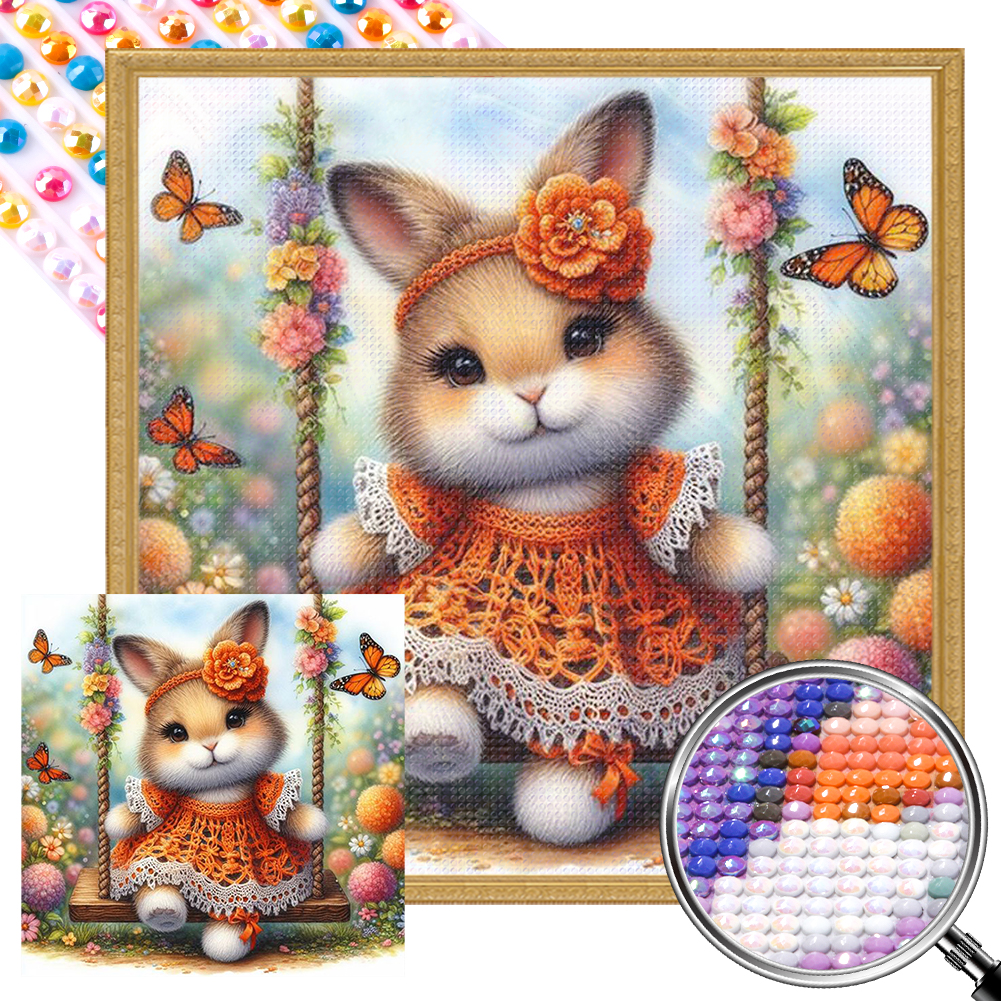 thumbnail image 2 of 5D DIY Taladro Parcial AB Conejo Kit Artística 35x35cm, 2 of 10