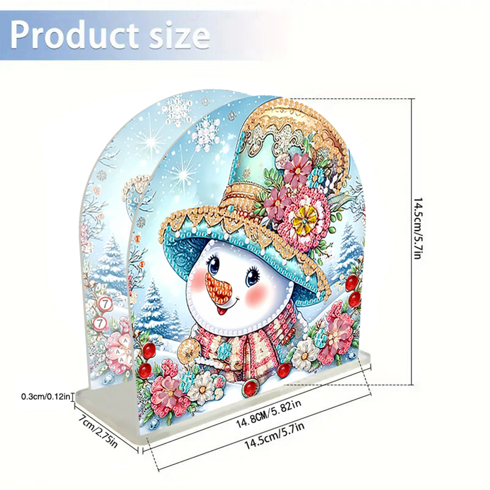 thumbnail image 4 of DIY 5D Diamond Art Painting Kit Soporte para Toallas Papel Servilletero Set Navidad Acrílico Decoraciones Navideñas, 4 of 10