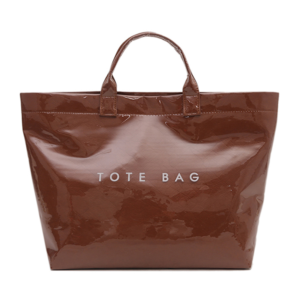 thumbnail image 2 of Bolso Mano para Mujer Y Hombre Con Bolsillo Interior Viajes Compras (café Claro), 2 of 10