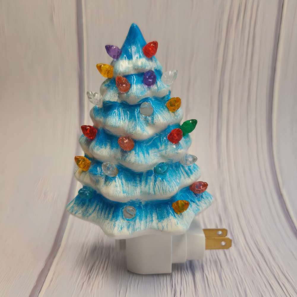 thumbnail image 3 of Nocturna para Navidad Con Lámpara Bombillas Multicolores Resina Enchufe Giratorio 360 ​​grados Interruptor Encendido/apagado Baño Y, 3 of 10
