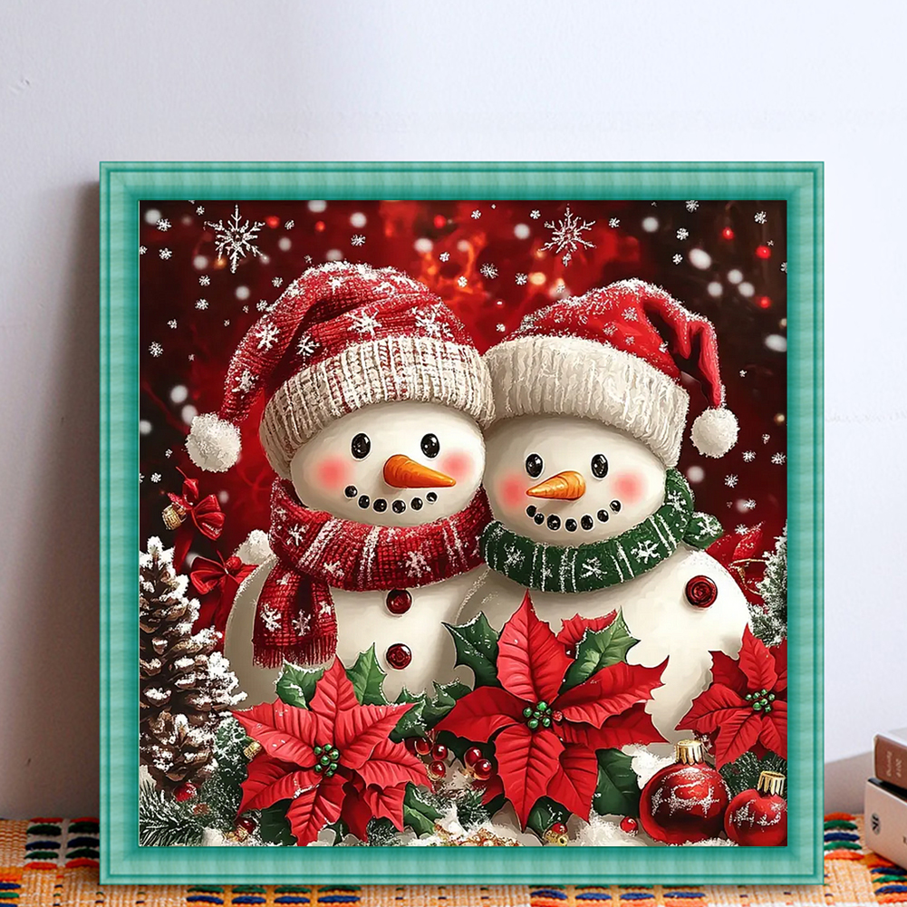 thumbnail image 4 of Kit Punto Cruz Con Muñeco Nieve Hilo Algodón Ecológico Bordado 11CT 45x45cm, 4 of 10