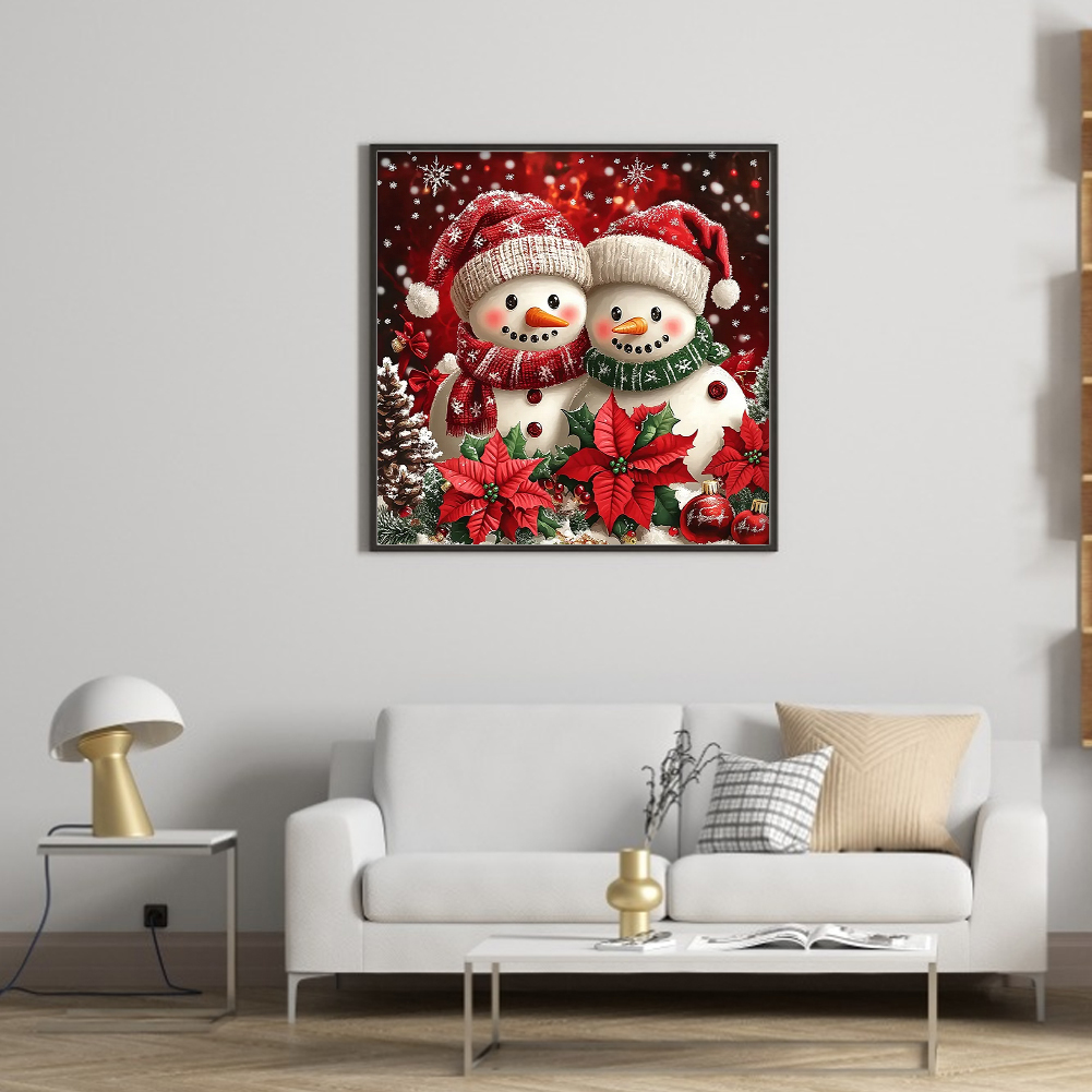thumbnail image 5 of Kit Punto Cruz Con Muñeco Nieve Hilo Algodón Ecológico Bordado 11CT 45x45cm, 5 of 10