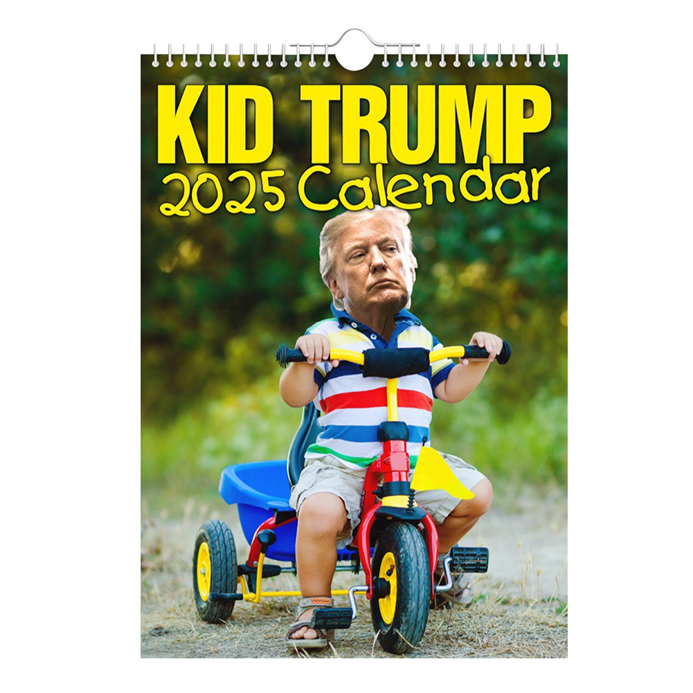 thumbnail image 2 of Calendario Pared Colgable Mensual 12 Meses Trump 2025 Calendarios, 2 of 10