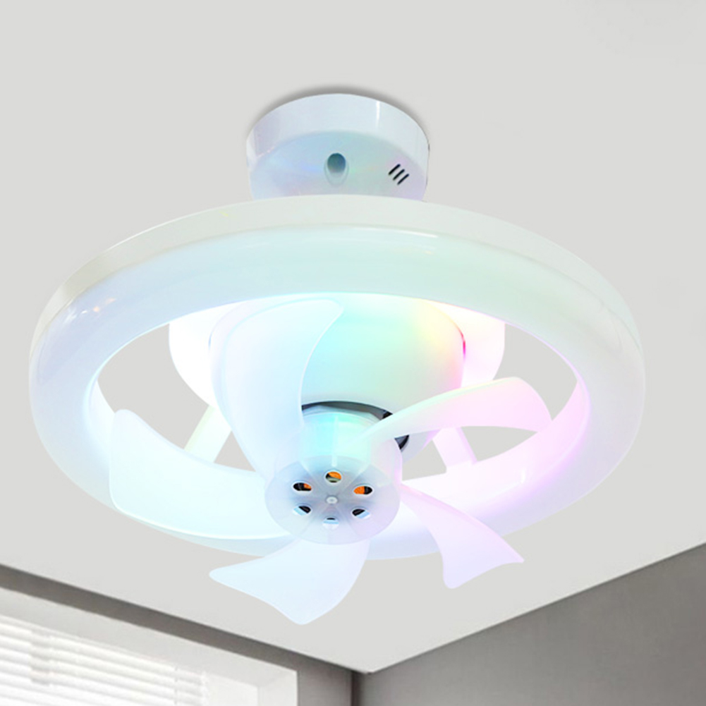 thumbnail image 4 of Lámpara Ventilador Techo RGB Perfil LED E27 Control Remoto 360 ° Cabeza en Dimmable para Sala Estar, 4 of 10