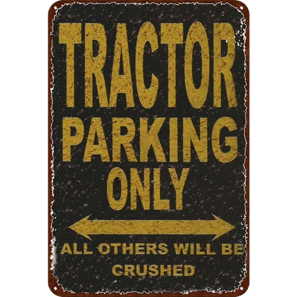 thumbnail image 2 of Chapa Tractor Metal Pintura Hierro Rectangular Pared para El Y Bar 20x30cm, 2 of 10