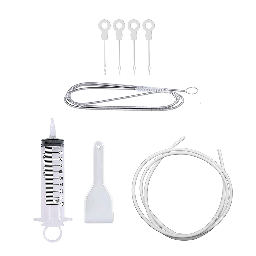 thumbnail image 1 of 8pcs Kit Herramientas Cepillo Limpieza Refrigerador Manguera Acero Inoxidable Colgable para Automóvil, 1 of 10