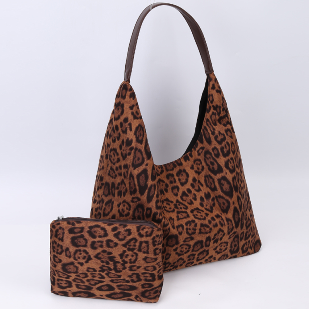 thumbnail image 2 of LEOPARD Fashion Campe Shoulder Bag Ladies New Large Capacidad Crossbody (Brown), 2 of 2