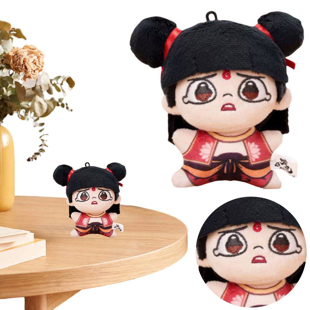 thumbnail image 2 of Mochila Llavero Plushie Suave Lindo Ne Zha Anime Película Periférica Regalo para Fanáticos Adultos, 2 of 10