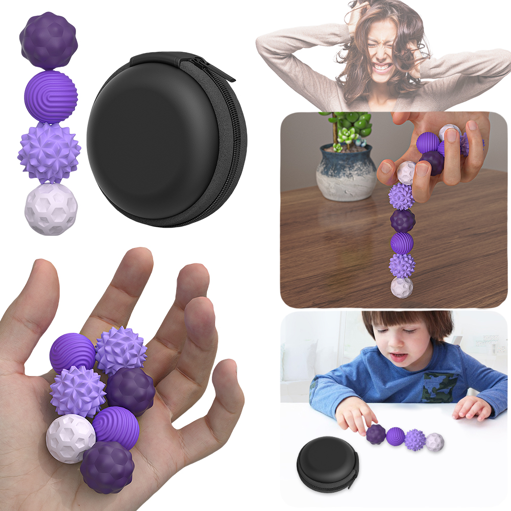 thumbnail image 5 of Bolas Estrés Atracción Magnética Juguete Rodillo Magnético 4/8pcs Con Alivio La Cáscara Silicona para Adultos, 5 of 10
