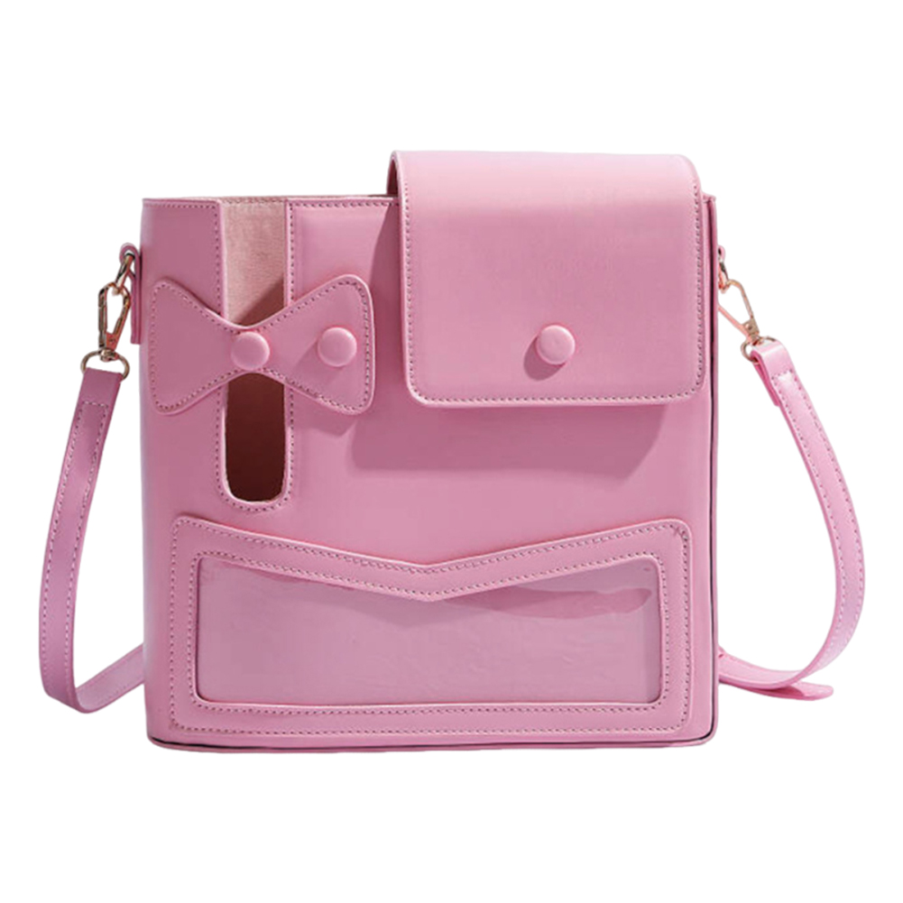 thumbnail image 2 of Bolso Hombro Mujeres Portador Botellas Bolsas Cruzadas Carpas Gran Capacidad () Rosa, 2 of 10