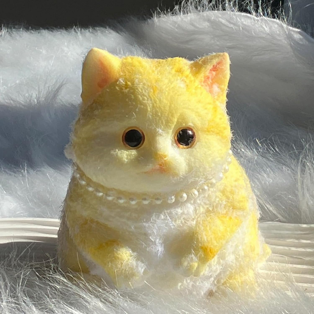 thumbnail image 2 of Lindo Gato Spreee Toy Stress Alivio Artefacto para Mujeres Hombres (gato Sombreado Dorado), 2 of 2