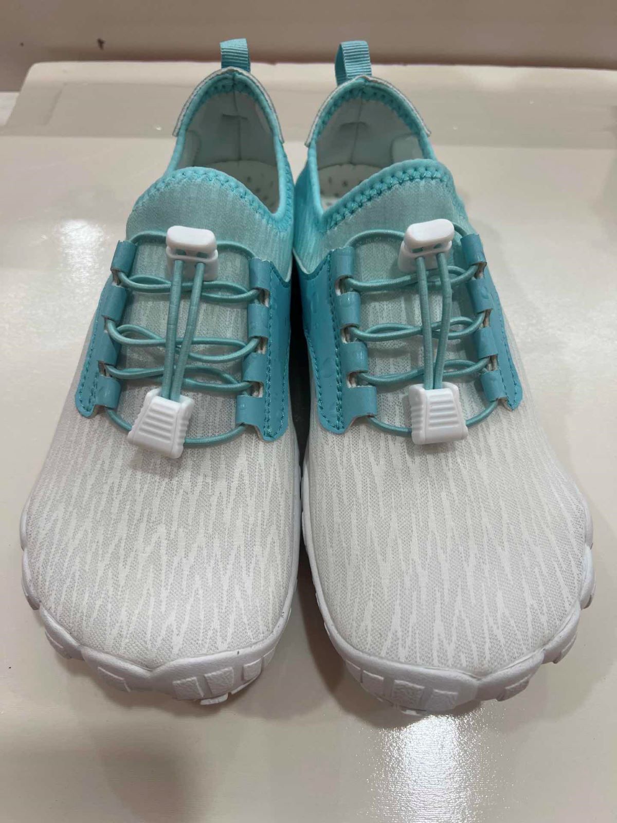 thumbnail image 2 of Zapatos Playa Descalzos Unisex Sin Deslizamiento para Acuáticos (40) Azul Blanco, 2 of 2