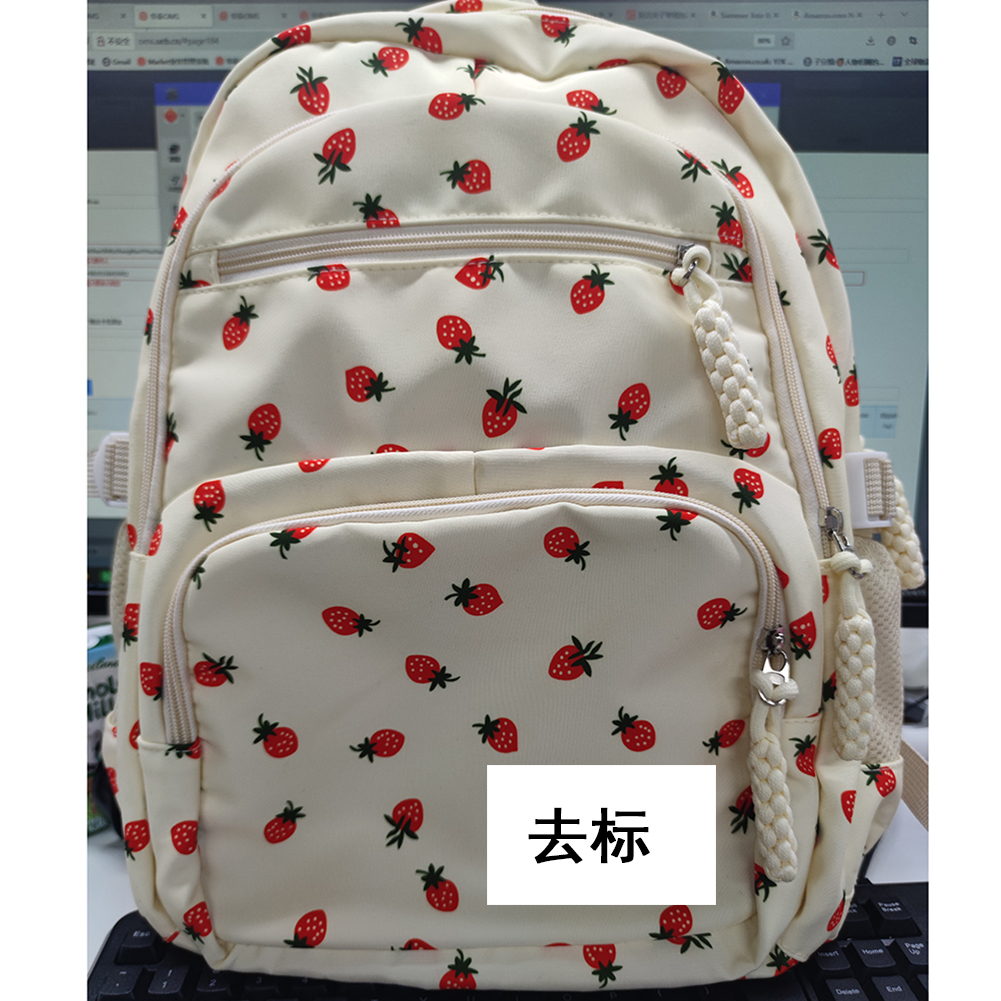 thumbnail image 2 of Backpack999 (Strawberry) White, 2 of 2