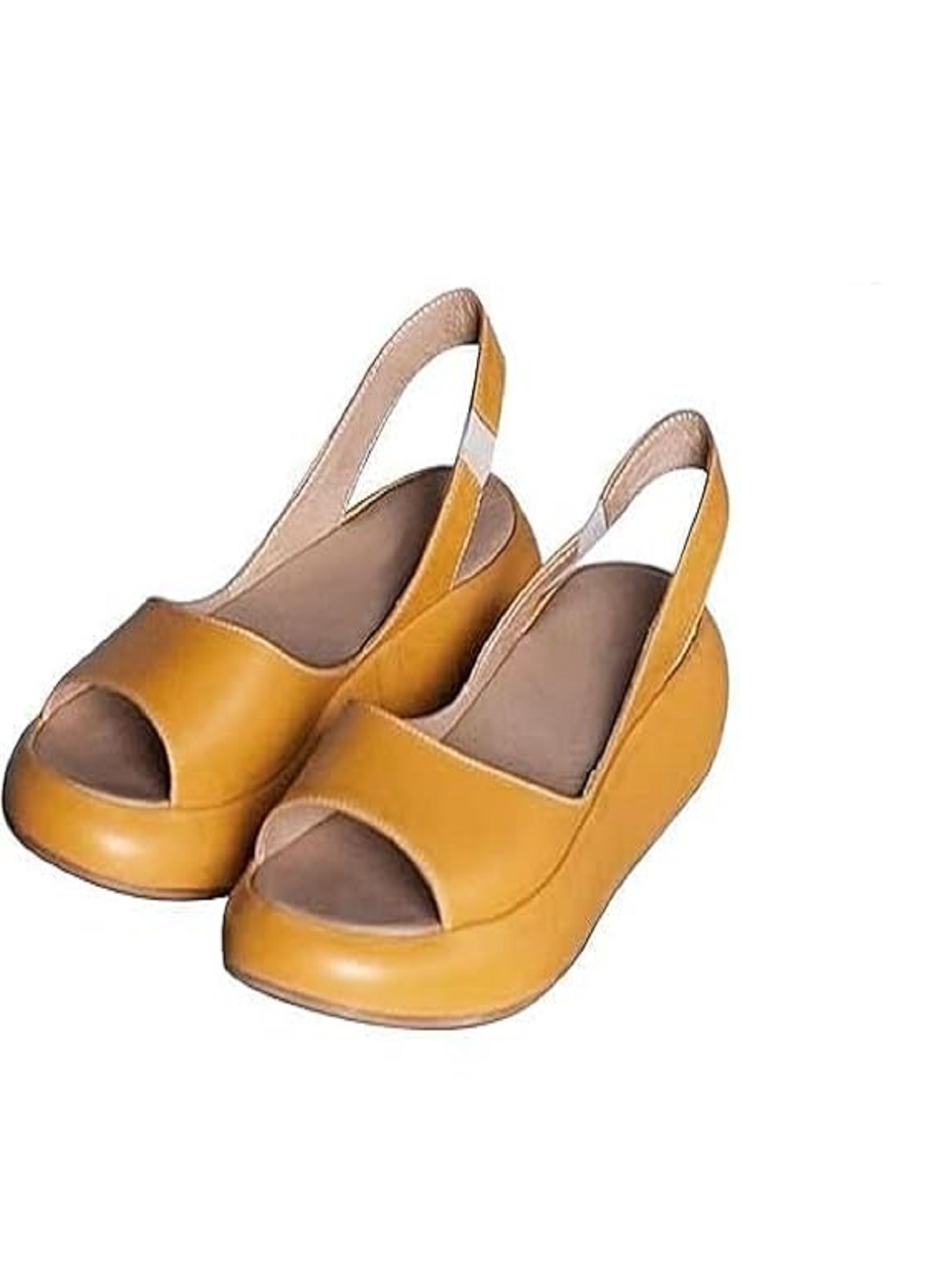 thumbnail image 2 of Sandalias Casuales para Mujeres Planas Confort Ortopédica (11) Amarillo, 2 of 2