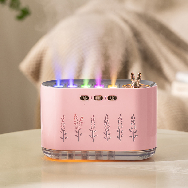 thumbnail image 2 of 5 Spray Boquilla Humidificador Rgb Luces Aire Humidificadores () Rosa, 2 of 2