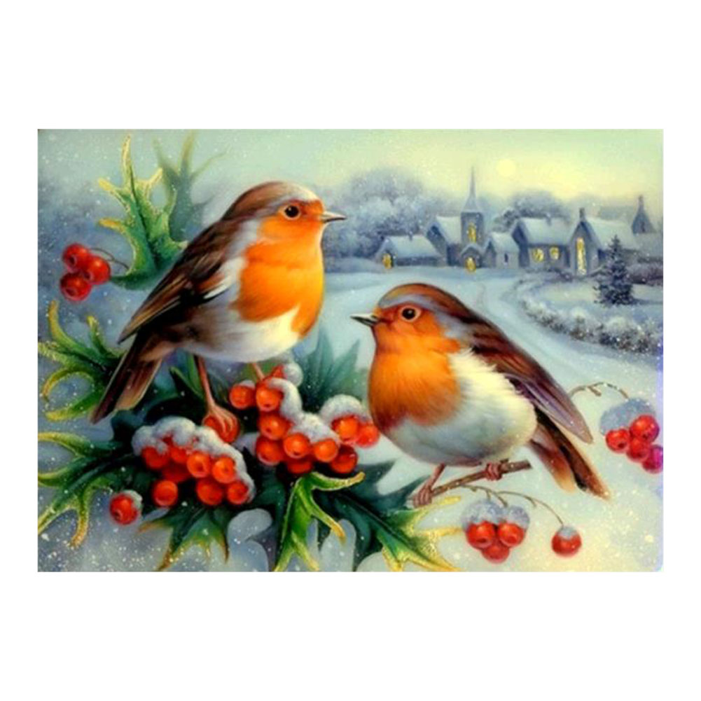 thumbnail image 3 of 5D 2 Pájaros Diamante Pintura Bordado DIY Punto Cruz Decorar Regalo, 3 of 10