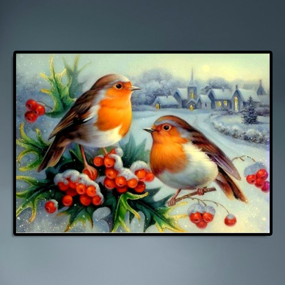 thumbnail image 4 of 5D 2 Pájaros Diamante Pintura Bordado DIY Punto Cruz Decorar Regalo, 4 of 10