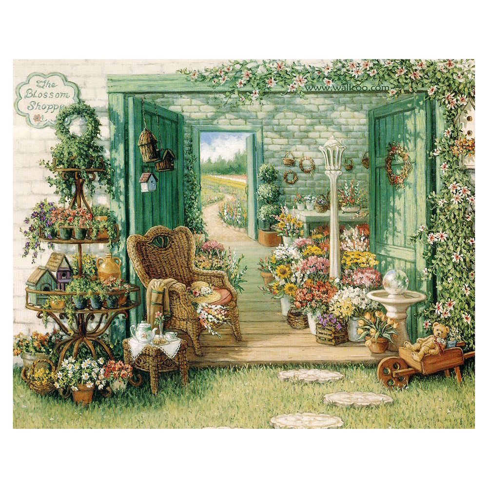 thumbnail image 3 of Kit de Bordado Cgtredaw Punto Cruz Flores Jardín Taladro DIY 5D, 3 of 10
