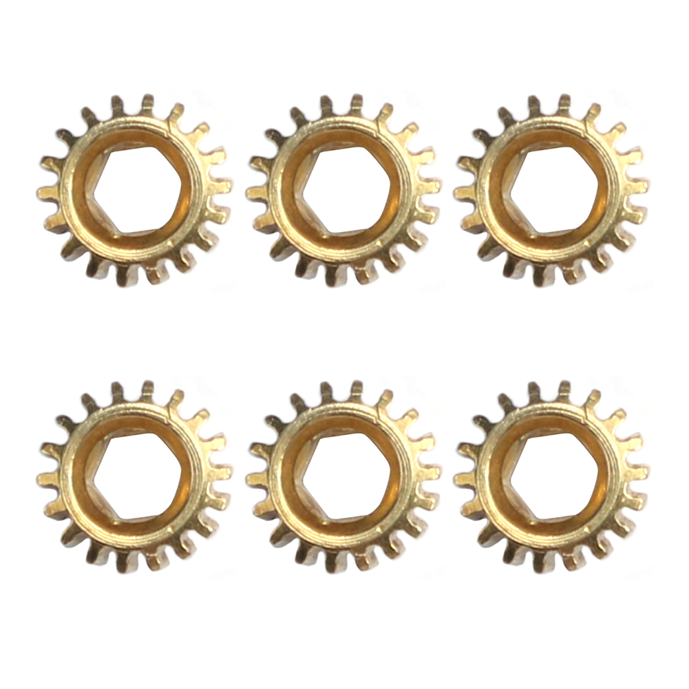 thumbnail image 1 of 6 Uds Sintonizadores Clavijas Afinación Cabezas Máquina Montaje Agujero Hexagonal 1/18 Engranajes para Guitarra, 1 of 9