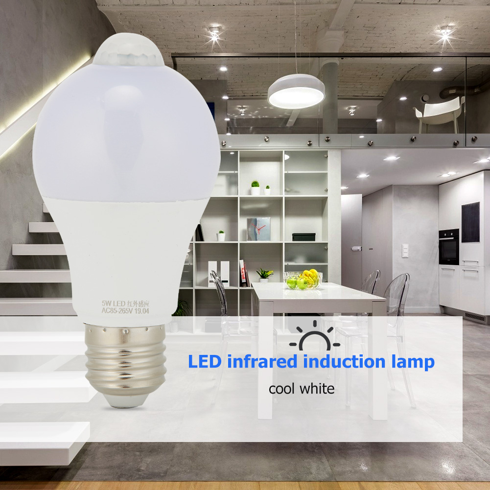 thumbnail image 4 of Bombilla LED Bsvklp 5W con inducción del cuerpo humano E27, 4 of 10